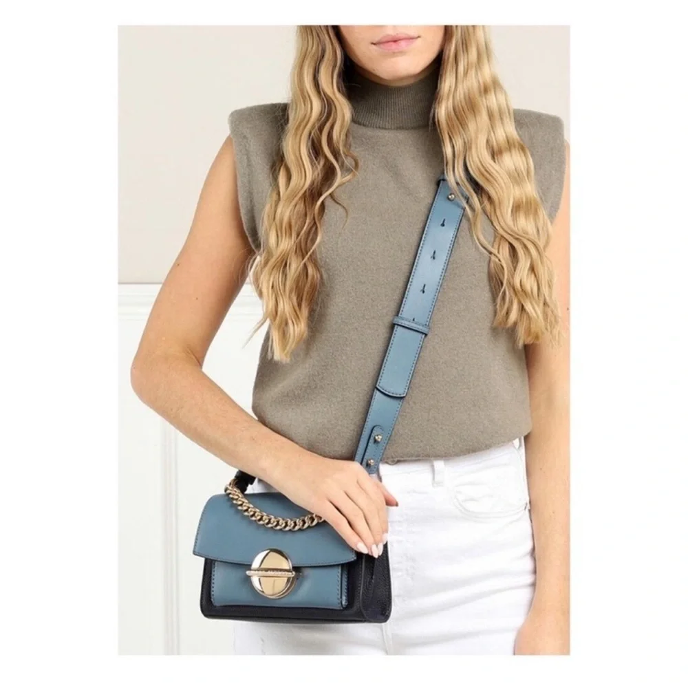 New! Marc Jacobs Tuck Lock Pebbled Leather Crossbody Shoulder Bag in Rose Dust - Picture 2 of 11